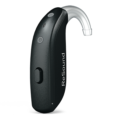A ReSound behind-the-ear style hearing aid